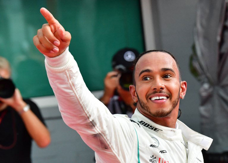 Lewis Hamilton gestures during the German Grand Prix earlier this season. PHOTO/File