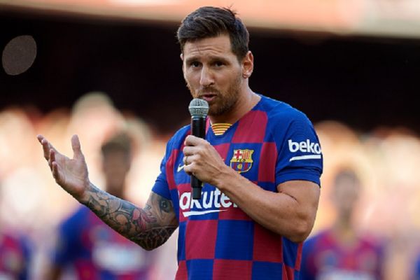 Lionel Messi of Barcelona during the Joan Gamper trophy match between FC Barcelona and Arsenal at Nou Camp on August 4, 2019 in Barcelona, Spain. PHOTO/ GETTY IMAGES