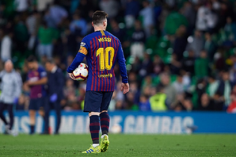 Lionel Messi of FC Barcelona after the La Liga match between Real Betis Balompie and FC Barcelona at Estadio Benito Villamarin on March 17, 2019 in Seville, Spain. PHOTO/GettyImages