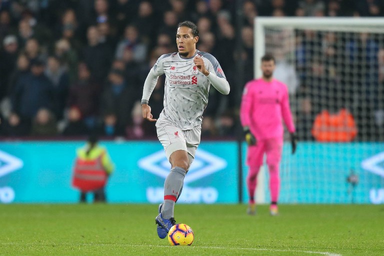 Liverpool defender Virgil van Dijk during the English championship Premier League football match between West Ham United and Liverpool on February 4, 2019 at the London Stadium in London, England. PHOTO/AFP
