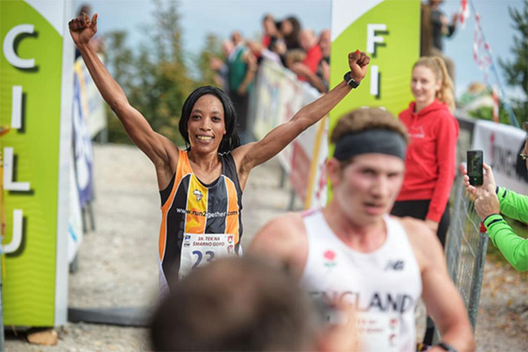 Lucy Murigi wins in Smarna Gora on Saturday, October 6, 2018. PHOTO/Courtesy/IAAF
