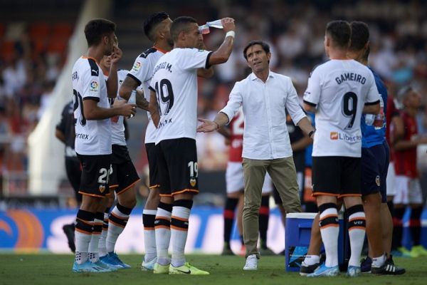 Marcelino Garcia Toral of Valencia gives instructions during the Liga match between Valencia CF and RCD Mallorca at Estadio Mestalla on September 1, 2019 in Valencia, Spain. PHOTO | AFP