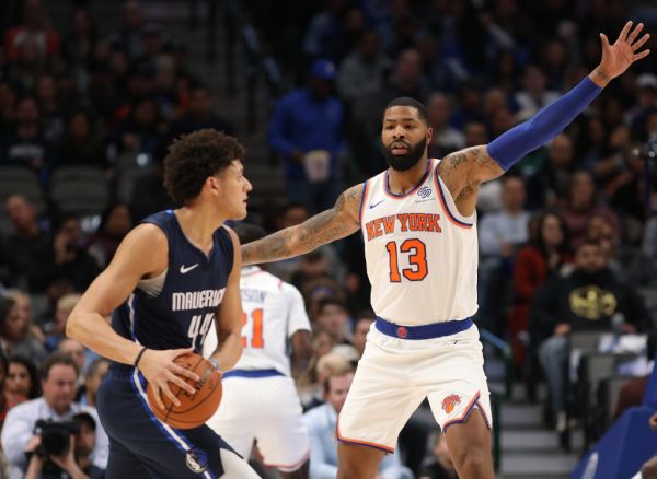 Marcus Morris Sr. #13 of the New York Knicks at American Airlines Center on November 08, 2019 in Dallas, Texas. PHOTO | AFP