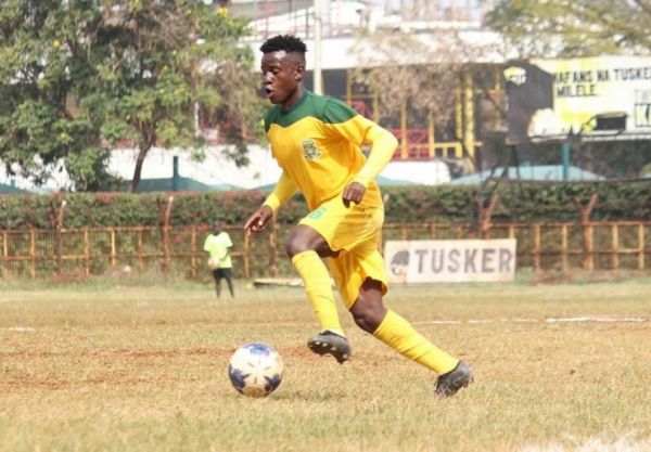 Mathare United player in a past action against Tusker FC in the SportPesa Premier League. PHOTO/ MATHARE UNITED