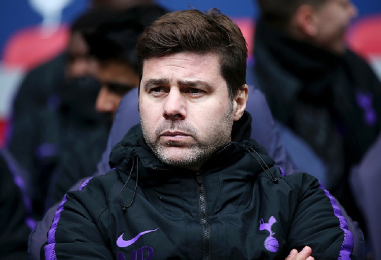 Mauricio Pochettino, Manager of Tottenham Hotspur looks on prior to the Premier League match between Tottenham Hotspur and Leicester City at Wembley Stadium on February 9, 2019 in London, United Kingdom. PHOTO/GettyImages