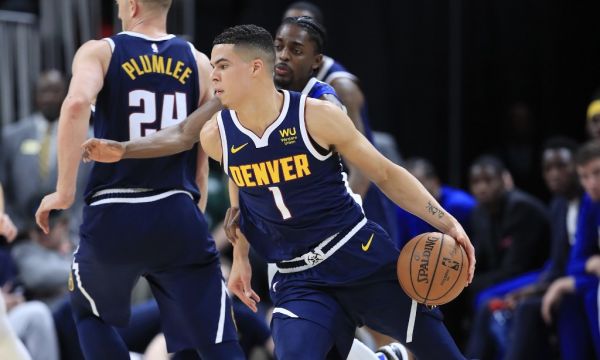 Michael Porter Jr #1 of the Denver Nuggets dribbles the ball during the game against the Indiana Pacers at Bankers Life Fieldhouse on January 02, 2020 in Indianapolis, Indiana. PHOTO | AFP