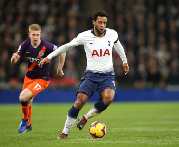 Mousa Dembele of Tottenham during the Premier League match between Tottenham Hotspur and Manchester City at Wembley Stadium on October 29, 2018 in London, United Kingdom.PHOTO/GETTY IMAGES