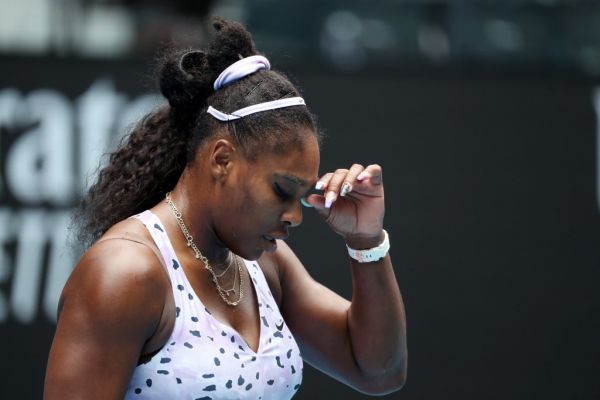 n this file photo taken on January 24, 2020, Serena Williams of the US reacts after a point against China's Wang Qiang during their women's singles match on day five of the Australian Open tennis tournament in Melbourne. Tennis great Serena Williams says she is "on edge" as she practices social distancing recommended by health experts in a bid to slow the spread of coronavirus. The 23-time Grand Slam champion posted a series of videos on TikTok on March 21, 2020, describing her concerns for her 2-year-old daughter, Olympia. PHOTO | AFP