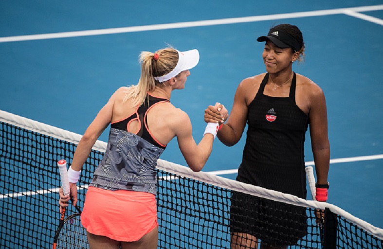 Naomi Osaka of Japan congratulates Lesia Tsurenko of Ukraine after losing to her during day seven of the 2019 Brisbane International at Pat Rafter Arena on January 5, 2019 in Brisbane, Australia.PHOTO/GETTY IMAGES