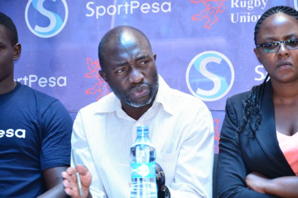 National rugby 15s under 20 head coach, Paul Odera (centre) at a previous function. PHOTO/File