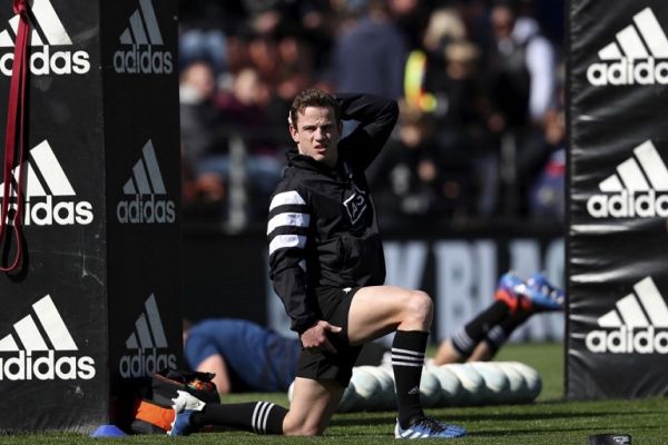 New Zealand's Brad Weber attends a warm-up session ahead of a rugby union Test match against Tonga in Hamilton on September 7, 2019. PHOTO | AFP
