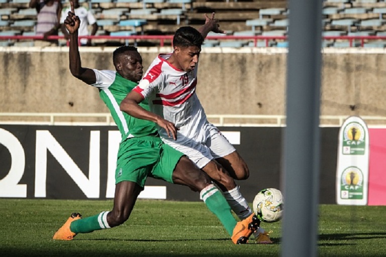 Philemon Otieno of Gor Mahia FC in past CAF action against Zamalek SC. PHOTO/GettyImages