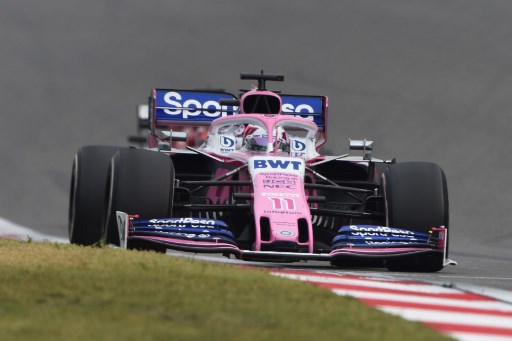 Racing Point's Mexican driver Sergio Perez drives his car during the Formula One Chinese Grand Prix in Shanghai on April 14, 2019. PHOTO/AFP