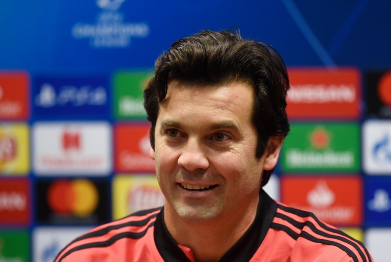 Real Madrid's Argentinian coach Santiago Solari addresses a press conference on the eve of the UEFA Champions League group G football match Viktoria Plzen v Real Madrid in Plzen, Czech Republic on November 6, 2018. PHOTO/AFP