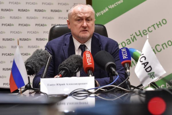 RUSADA (Russia's anti-doping agency) chief Yury Ganus gives a press conference in Moscow on January 22, 2019. Russia will not face new penalties for missing a December deadline to allow investigators access to the Moscow laboratory at the centre of alleged state-sponsored doping, the World Anti-Doping Agency said on January 22, 2019. PHOTO | AFP