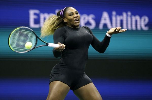 Serena Williams of the United Sates returns the ball during her game against Maria Sharapova of Russia during for the Round 1 women's Singles match at the 2019 US Open at the USTA Billie Jean King National Tennis Center in New York on August 26, 2019. PHOTO | AFP