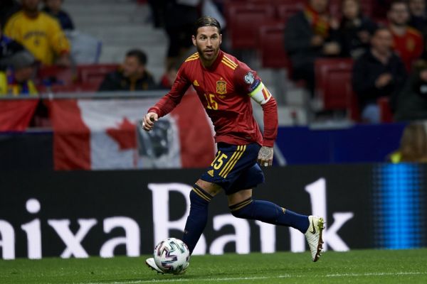 Sergio Ramos (Real Madrid) of Spain in action during the UEFA Euro 2020 Qualifier between Spain and Romania on November 18, 2019 in Madrid, Spain. PHOTO | AFP