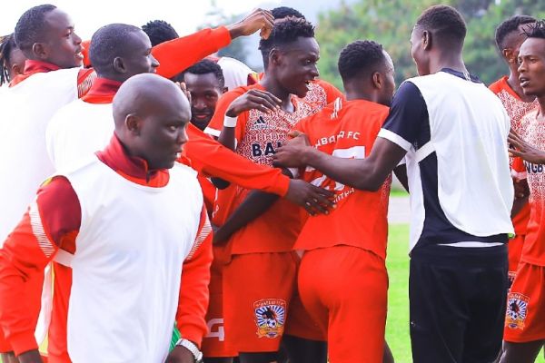 Shabana players celebrate after scoring against Sofapaka. PHOTO| FKFPL