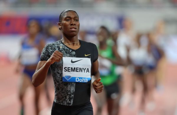 South Africa's Caster Semenya competes in the women's 800m during the IAAF Diamond League competition on May 3, 2019 in Doha. PHOTO | AFP