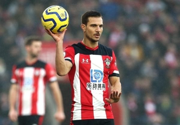 Southampton's Soares Cedric prepares to take a throw in during the Premier League match at St Mary's Stadium, Southampton. PHOTO \ PA Images