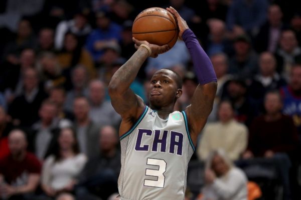 Terry Rozier #3 of the Charlotte Hornets puts up a shot against the Denver Nuggets in the second quarter at the Pepsi Center on January 15, 2020 in Denver, Colorado. PHOTO | AFP