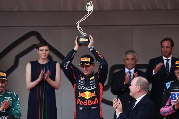 The win was Verstappen's fourth in six races this year, moving him 39 points clear of team-mate Sergio Perez in the championship. PHOTO | AFP