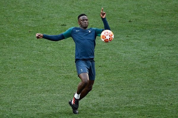 Tottenham Hotspur's Kenyan midfielder Victor Wanyama controls the ball during a training session at the Wanda Metropolitano Stadium in Madrid on May 31, 2019 on the eve of the UEFA Champions League final football match against Liverpool FC. PHOTO | AFP