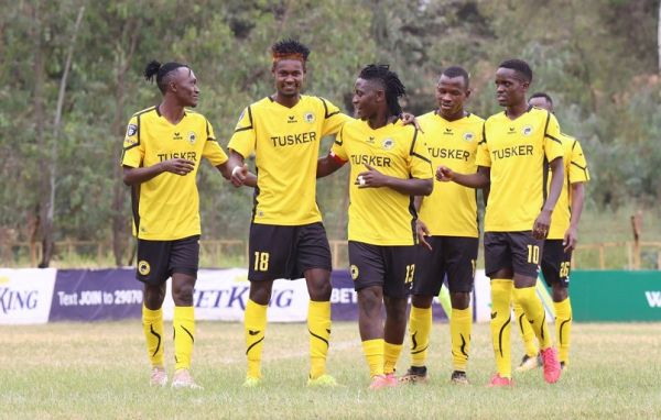 Tusker FC players in action against a past Kenya Premier League match. PHOTO | TuskerFC