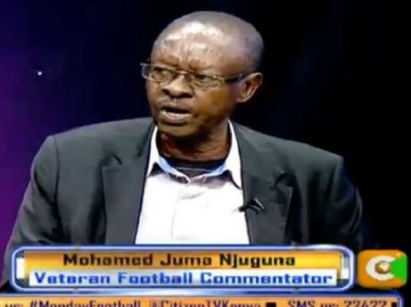 Veteran football commentator Mohamed Juma Njuguna in a past interview. PHOTO/ CITIZEN TV