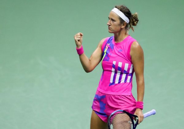 Victoria Azarenka of Belarus reacts in the third set during her Women's Singles semifinal match against Serena Williams of the United States on Day Eleven of the 2020 US Open at the USTA Billie Jean King National Tennis Center on September 10, 2020 in the Queens borough of New York City. PHOTO | AFP