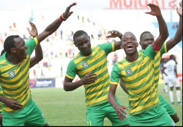 Vihiga United players celebrate during a recent match. PHOTO/Goal