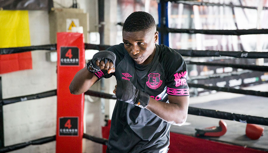 WBC women's Super bantamweight champion, Fatuma Zarika, goes through her paces at her training camp in the UK. PHOTO/SPN