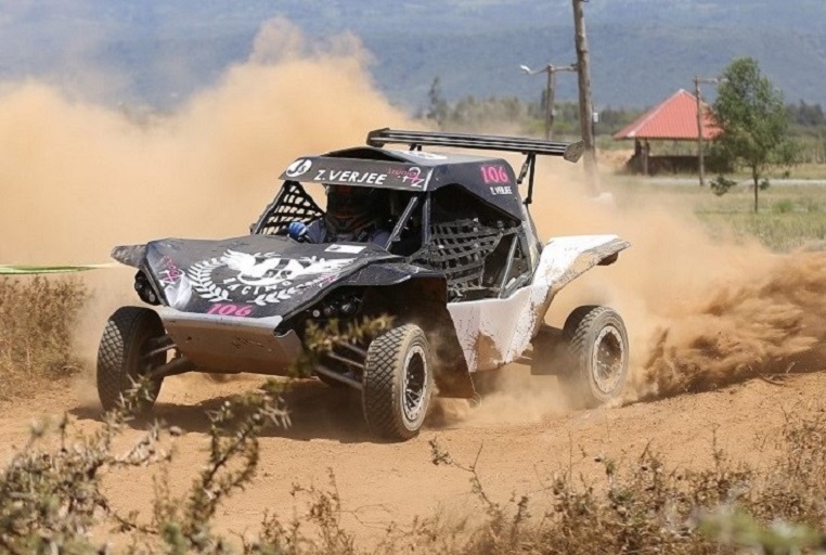 Zameer Verjee raises the dust in a Rage Buggy which he acquired in 2019.PHOTO/SPN