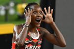 Dazzling Kipyegon Bags Historic Double After Winning 5000m Gold