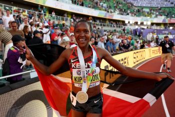 Faith Kipyegon Bags Kenya's First Gold Medal At World Athletics Championships